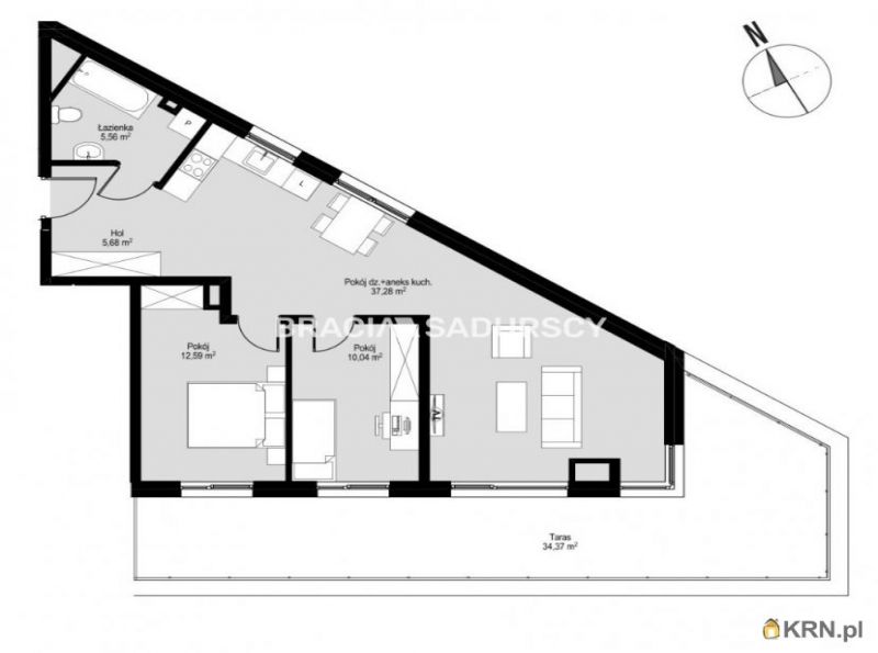 Mieszkanie Kraków 80.17m2, mieszkanie na sprzedaż