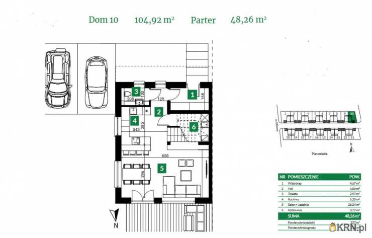 Krzyżowice, ul. , 5 pokojowe, Dom  na sprzedaż