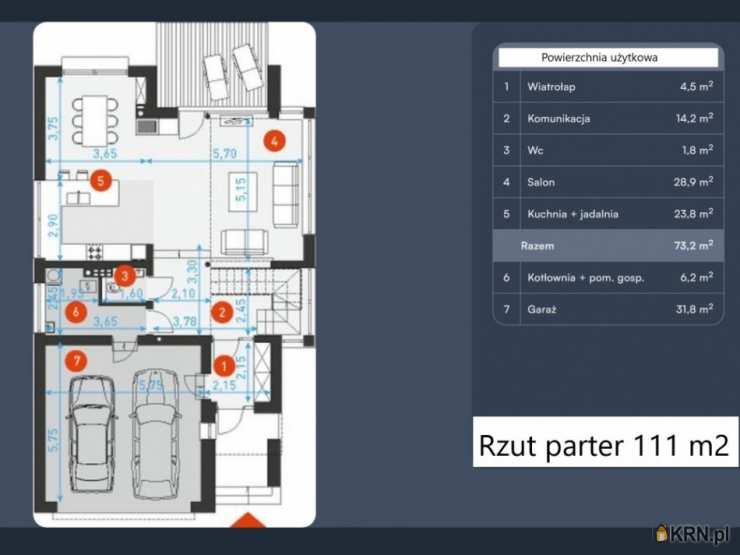 Kobylin, ul. , Dom  na sprzedaż, 4 pokojowe