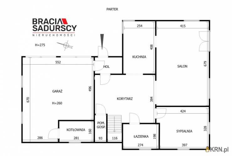 BRACIA SADURSCY NIERUCHOMOŚCI ODDZIAŁ BS5 NOWA HUTA, Dom  na sprzedaż, Trojanowice, ul. Nad Strugą