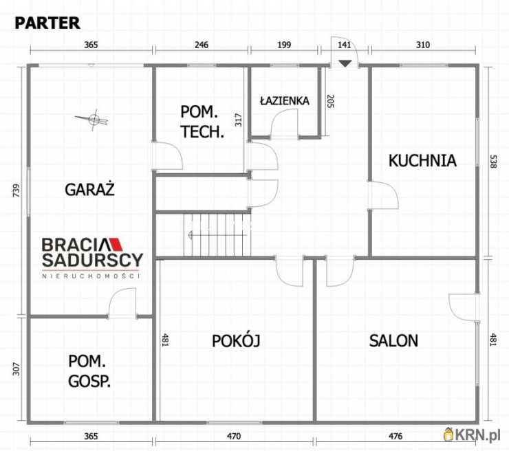 BRACIA SADURSCY NIERUCHOMOŚCI ODDZIAŁ BS5 NOWA HUTA, Dom  na sprzedaż, Dobranowice, ul. 