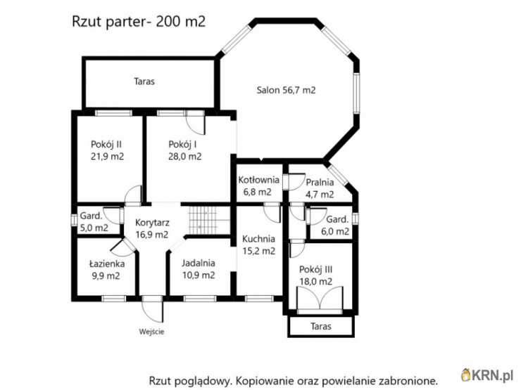 6 pokojowe, Urzut, ul. Lazurowa, Dom  na sprzedaż