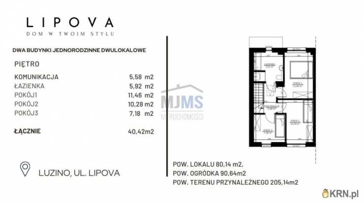 MJMS Nieruchomości, Dom  na sprzedaż, Luzino, ul. Lipowa