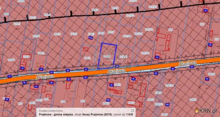 Działki  na sprzedaż, Nowy Prażmów, ul. Akacjowa, 
