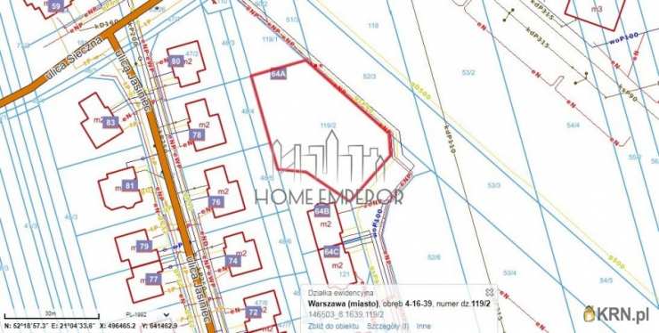 , Warszawa, Białołęka/Grodzisk, ul. Sieczna, Działki  na sprzedaż