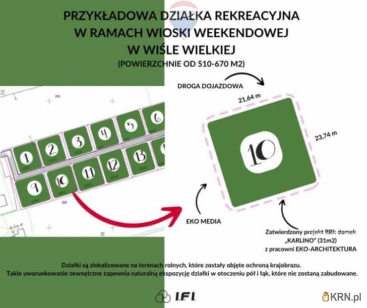 , Działki  na sprzedaż, Wisła Wielka, ul. 