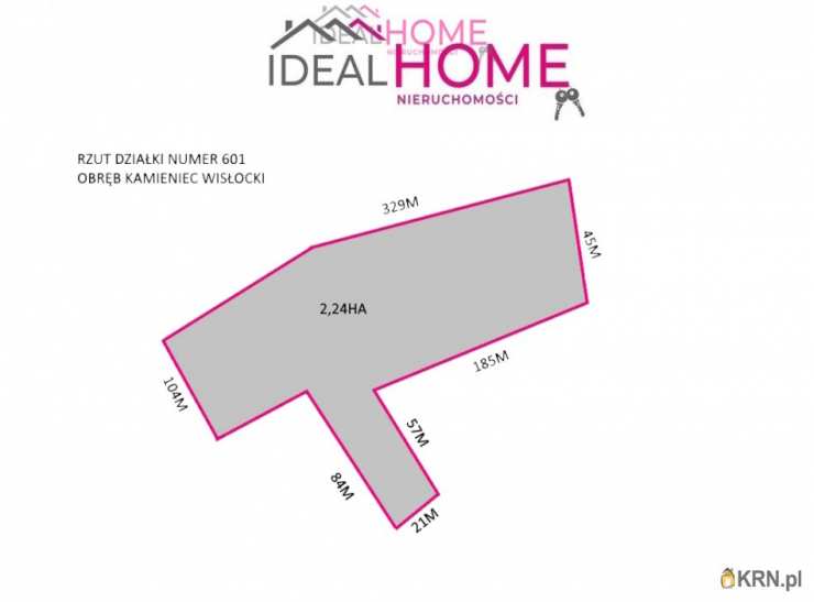  Ideal Home Nieruchomości , Działki  na sprzedaż, Kamieniec, ul. 