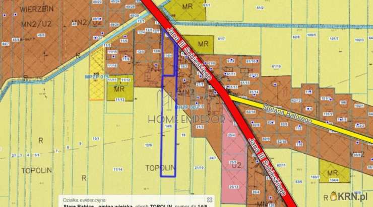 Home Emperor Sp. z o.o., Działki  na sprzedaż, Topolin, ul. Jana III Sobieskiego
