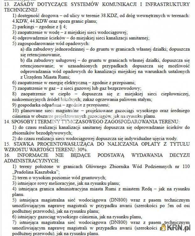 Rumia, ul. , , Działki  na sprzedaż