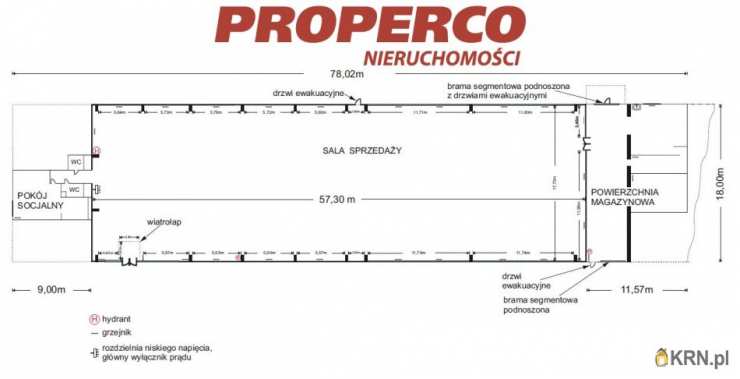 PROPERCO Sp. z o.o. Sp. k. , Lokal użytkowy  do wynajęcia, Kielce, Piaski, ul. 