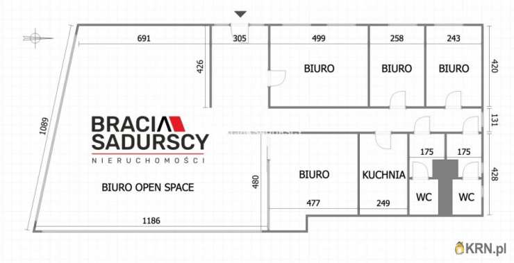 5 pokojowe, Lokal użytkowy  do wynajęcia, Kraków, Krowodrza, ul. Królewska