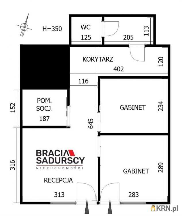 3 pokojowe, Lokal użytkowy  na sprzedaż, Kraków, Podgórze, ul. Śliska