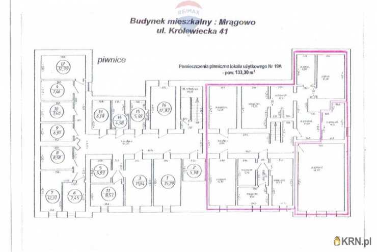 RE/MAX Polska, Lokal użytkowy  na sprzedaż, Mrągowo, ul. 