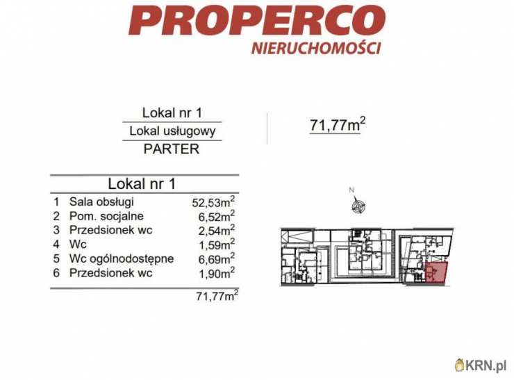 1 pokojowe, Lokal użytkowy  na sprzedaż, Kielce, Szydłówek, ul. Klonowa