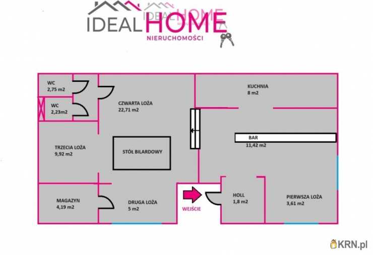  Ideal Home Nieruchomości , Lokal użytkowy  do wynajęcia, Rzeszów, Śródmieście, ul. 