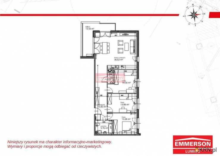 4 pokojowe, Kraków, Bronowice, ul. , Mieszkanie  na sprzedaż