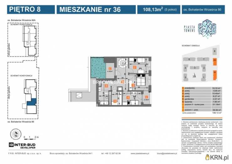 Kraków, Mistrzejowice, ul. Piastów, Mieszkanie  na sprzedaż, 5 pokojowe