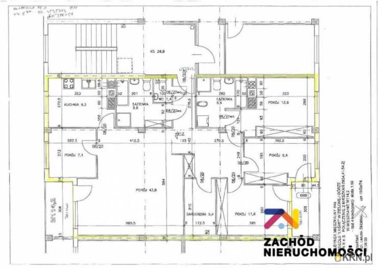 5 pokojowe, Mieszkanie  na sprzedaż, Zielona Góra, os. Leśne, ul. 