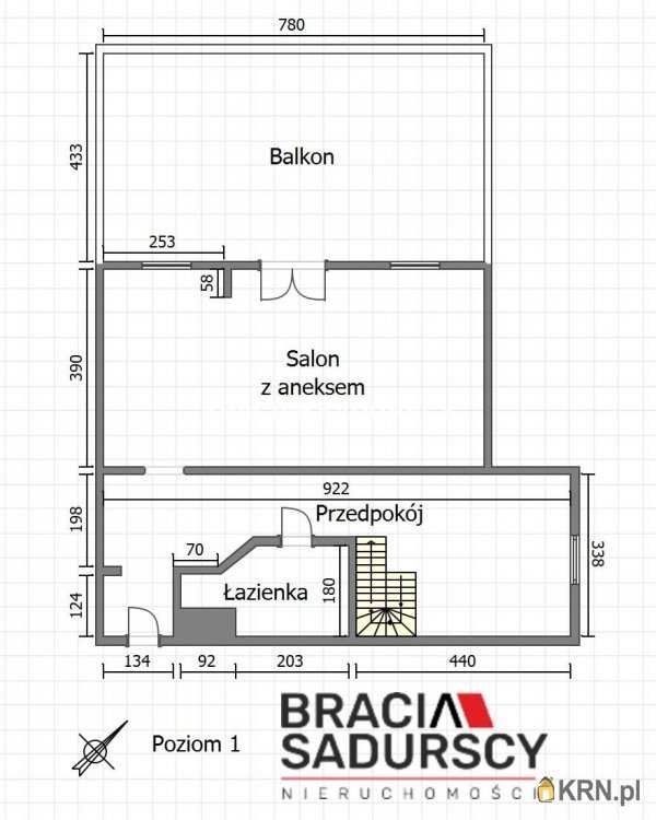 Kraków, Dębniki/Ruczaj, ul. Obozowa, 4 pokojowe, Mieszkanie  na sprzedaż