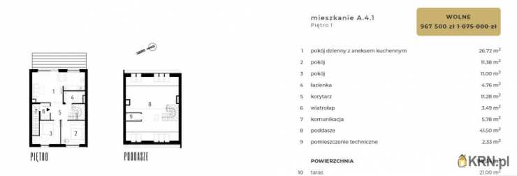 5 pokojowe, Mieszkanie  na sprzedaż, Wrocław, Krzyki, ul. 