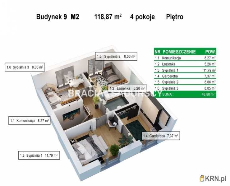 4 pokojowe, Mieszkanie  na sprzedaż, Balice, ul. Aleja Jurajska