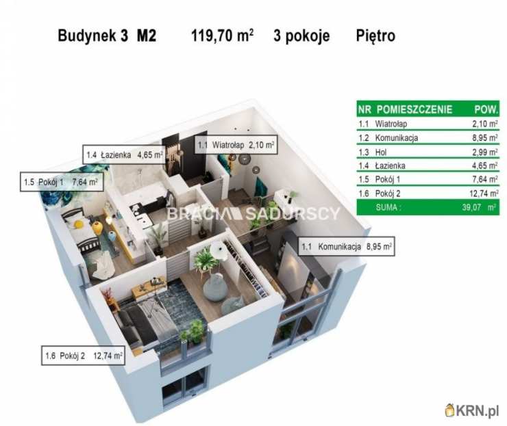 Balice, ul. Aleja Jurajska, Mieszkanie  na sprzedaż, 3 pokojowe