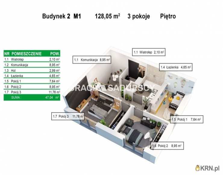 3 pokojowe, Mieszkanie  na sprzedaż, Balice, ul. Aleja Jurajska