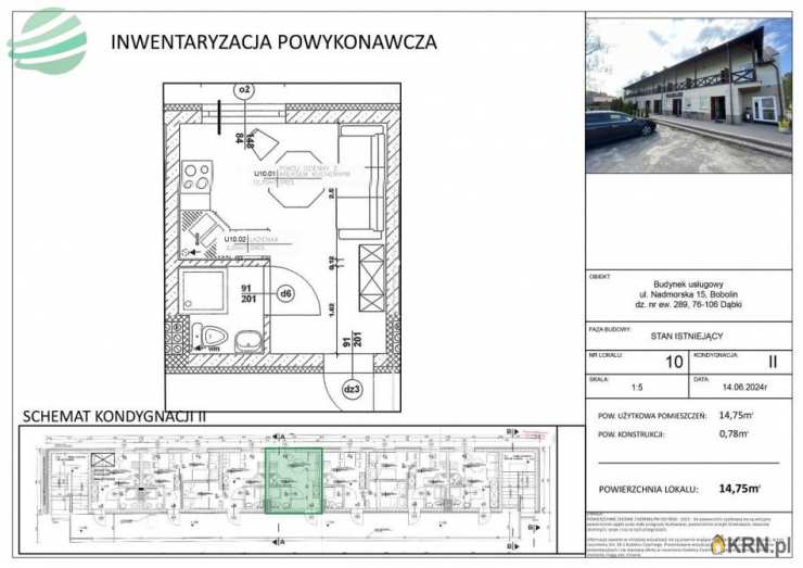 Bobolin, ul. Nadmorska, 1 pokojowe, Mieszkanie  na sprzedaż