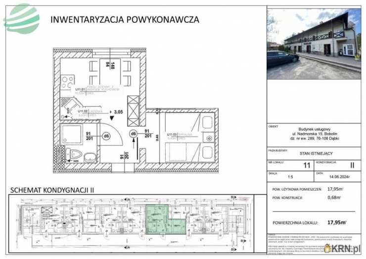 2 pokojowe, Mieszkanie  na sprzedaż, Bobolin, ul. Nadmorska