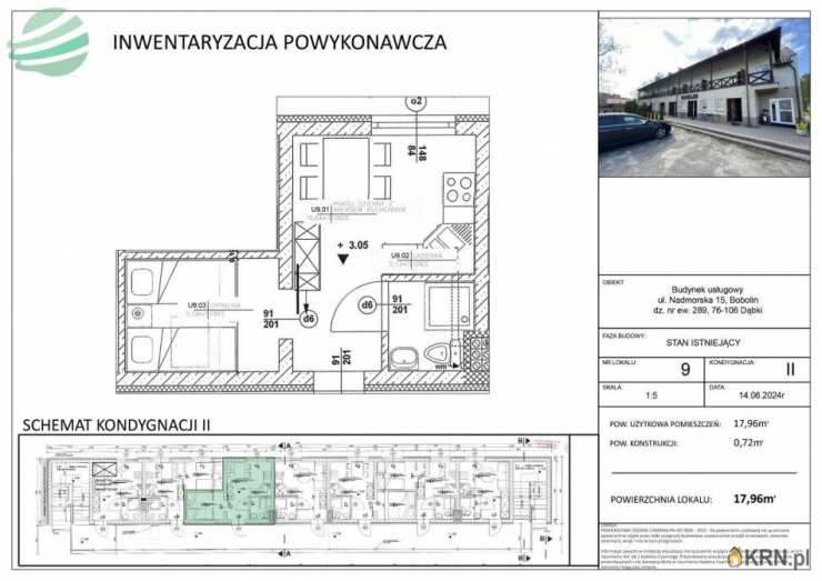 2 pokojowe, Mieszkanie  na sprzedaż, Bobolin, ul. Nadmorska