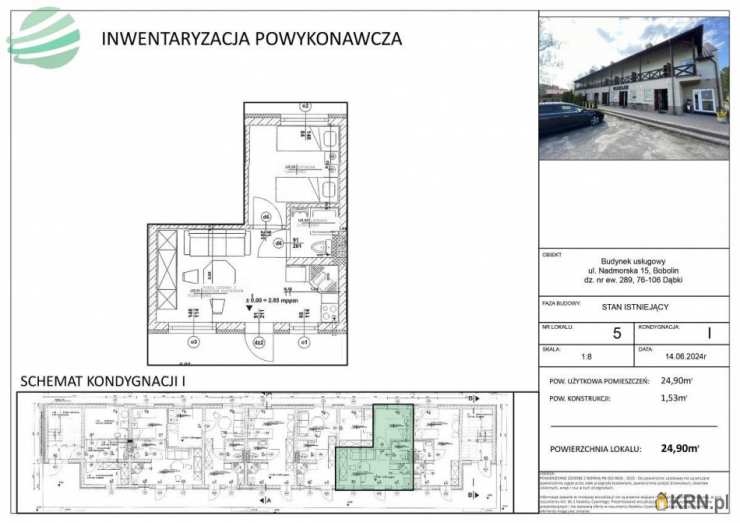 2 pokojowe, Mieszkanie  na sprzedaż, Bobolin, ul. Nadmorska