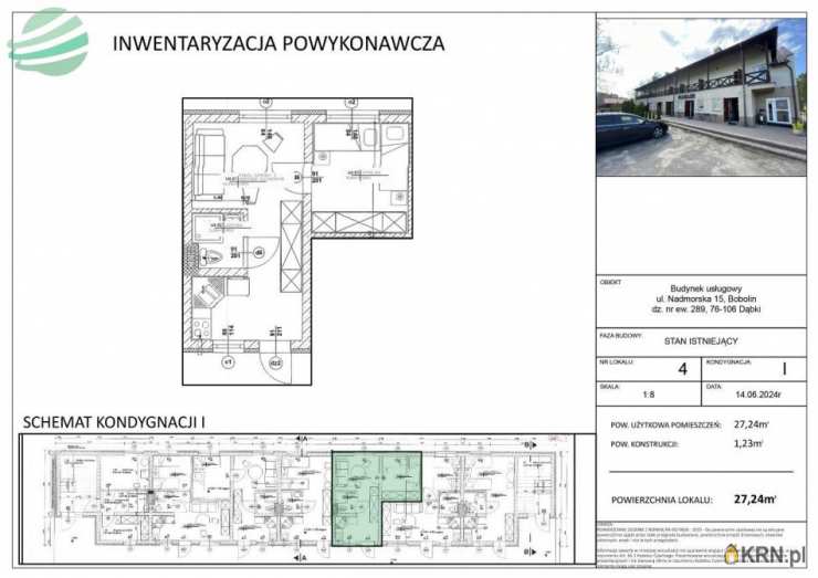 2 pokojowe, Bobolin, ul. Nadmorska, Mieszkanie  na sprzedaż