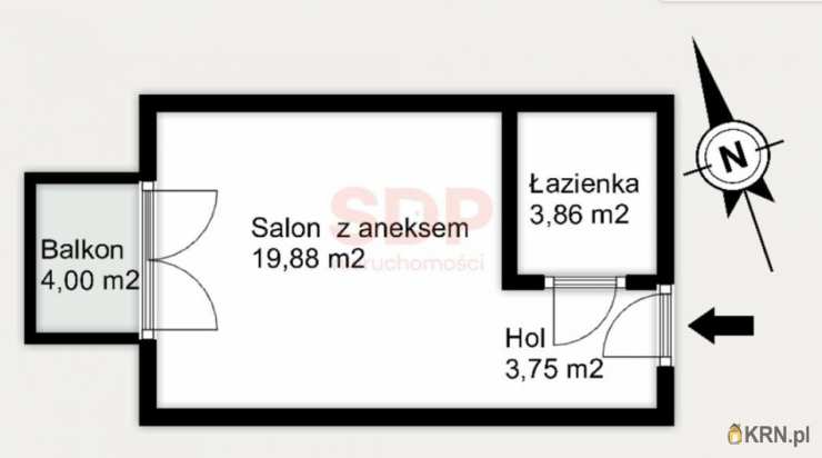 Wrocław, Stare Miasto, ul. T. Kościuszki, 1 pokojowe, Mieszkanie  na sprzedaż