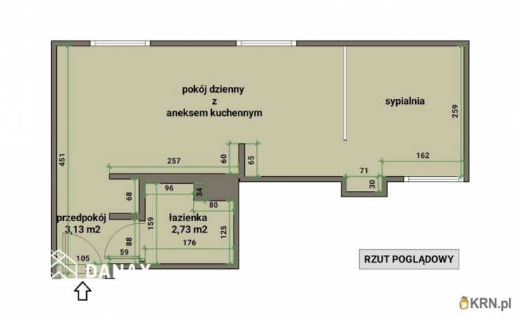 2 pokojowe, Mieszkanie  na sprzedaż, Kraków, Prądnik Biały/Bronowice Wielkie, ul. Sosnowiecka