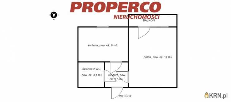 Kielce, Uroczysko, ul. Z. Nałkowskiej, 1 pokojowe, Mieszkanie  na sprzedaż