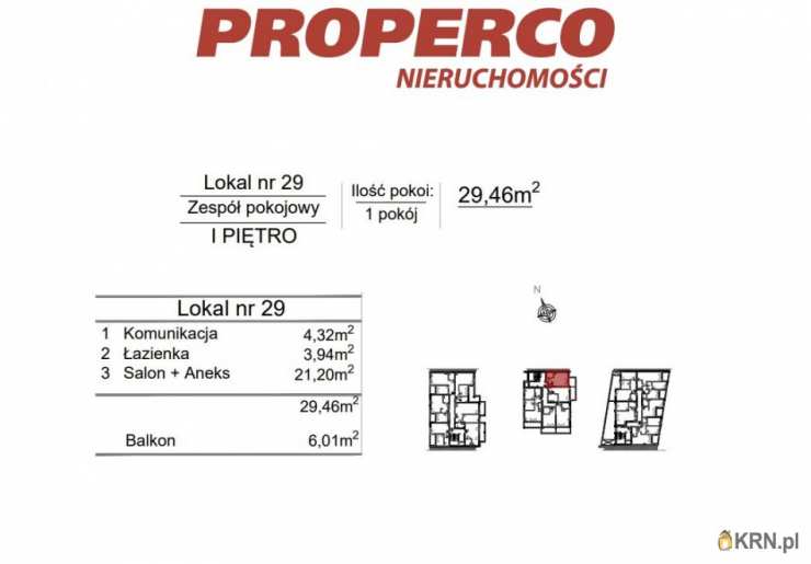 PROPERCO Sp. z o.o. Sp. k. , Mieszkanie  na sprzedaż, Kielce, Szydłówek, ul. Klonowa