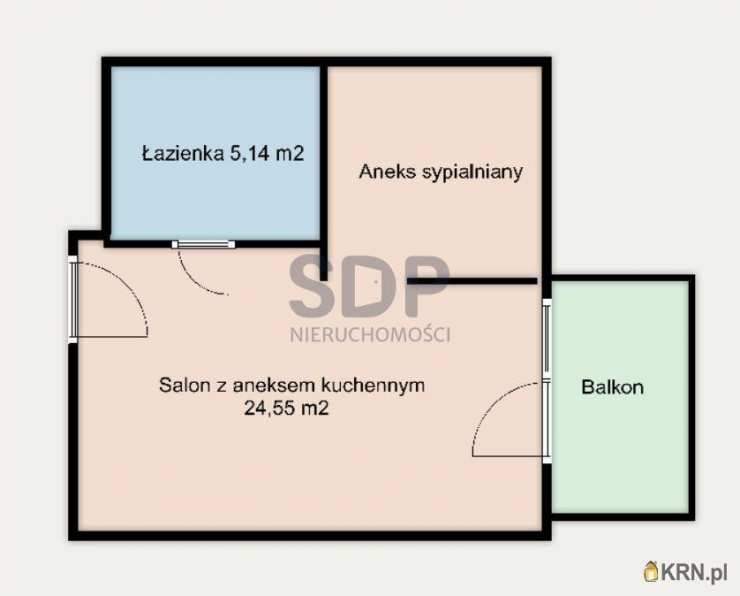 Wrocław, Fabryczna/Muchobór Mały, ul. Strzegomska, Mieszkanie  na sprzedaż, 1 pokojowe