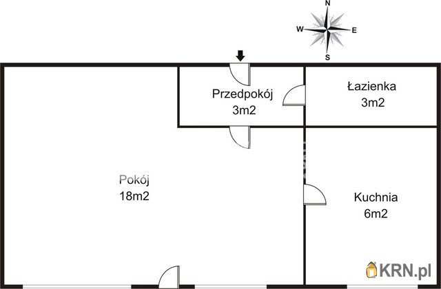 Mieszkanie  na sprzedaż, 1 pokojowe, Gdańsk, Suchanino, ul. M. Kamieńskiego