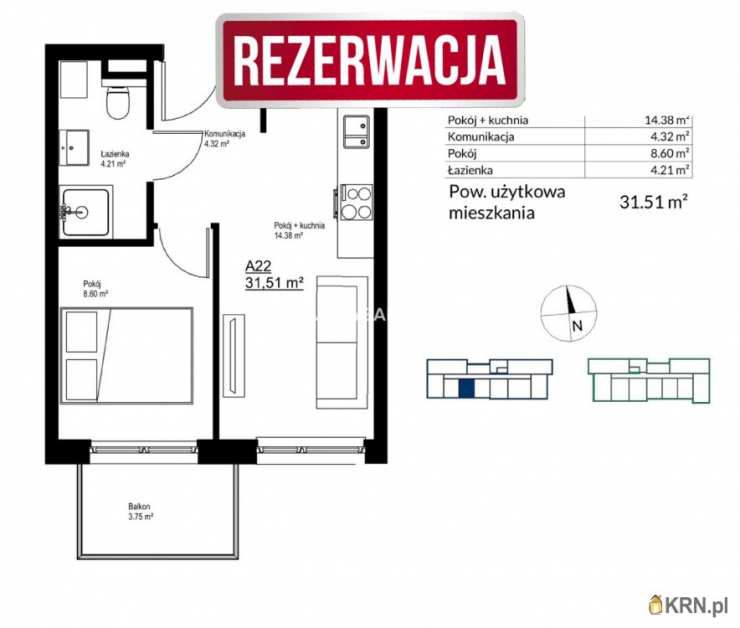 Mieszkanie  na sprzedaż, Kraków, Bieżanów-Prokocim, ul. , 2 pokojowe