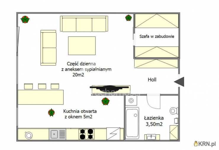 1 pokojowe, Warszawa, Mokotów/Służew, ul. , Mieszkanie  na sprzedaż