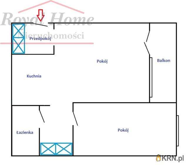 2 pokojowe, Wrocław, Krzyki, ul. Wielka, Mieszkanie  na sprzedaż