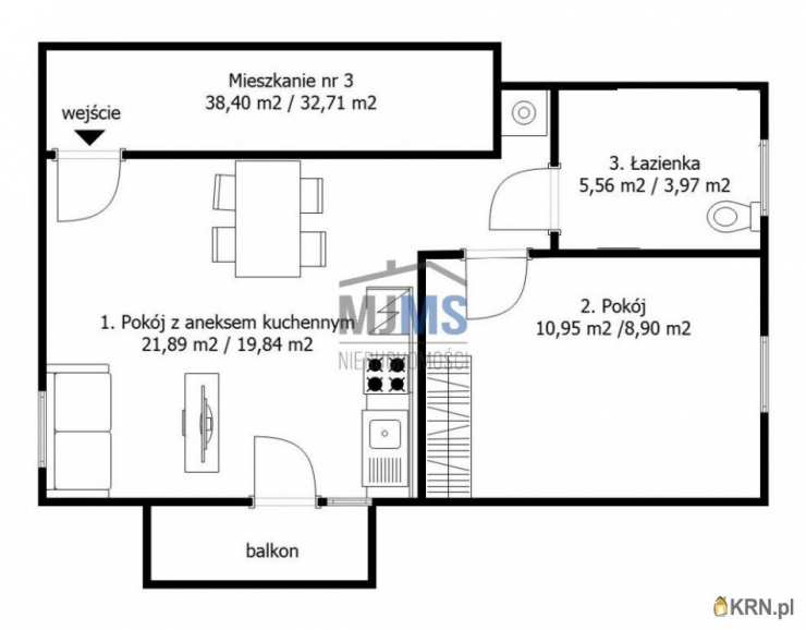 Mieszkanie  na sprzedaż, Swarzewo, ul. Różana, 2 pokojowe