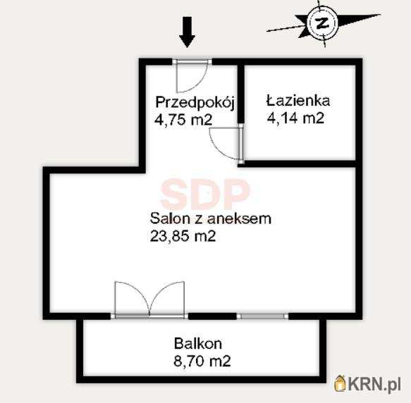 Wrocław, Fabryczna/Stabłowice, ul. Stabłowicka, Mieszkanie  na sprzedaż, 1 pokojowe