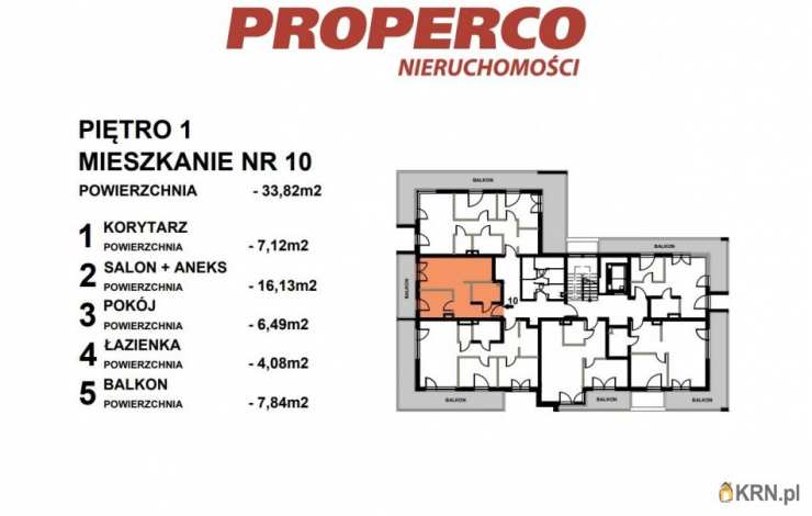 2 pokojowe, Mieszkanie  na sprzedaż, Kielce, Czarnów, ul. 