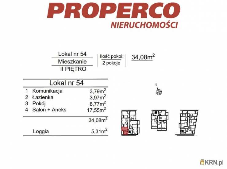 2 pokojowe, Mieszkanie  na sprzedaż, Kielce, Szydłówek, ul. Klonowa