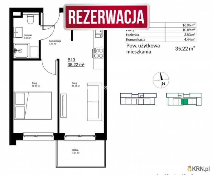 Mieszkanie  na sprzedaż, Kraków, Bieżanów-Prokocim, ul. , 2 pokojowe