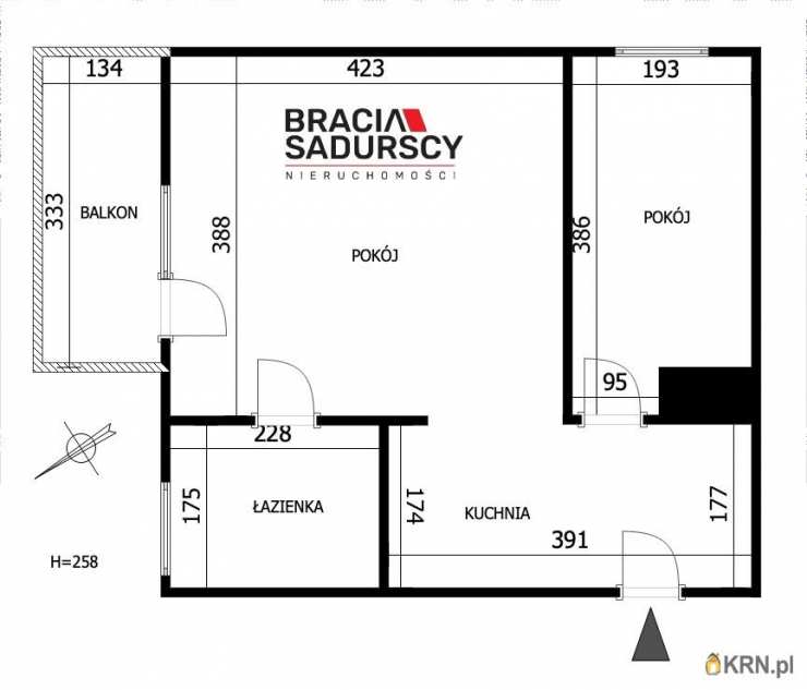 2 pokojowe, Mieszkanie  na sprzedaż, Kraków, Prądnik Biały, ul. Krowoderskich Zuchów