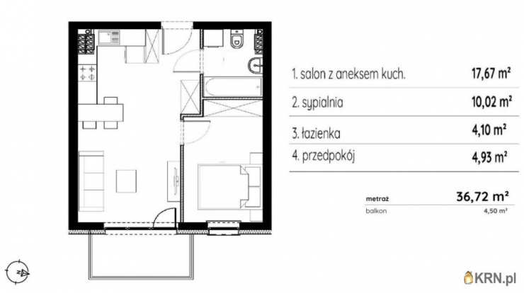 Mieszkanie  na sprzedaż, 2 pokojowe, Łódź, Polesie, ul. Politechniki