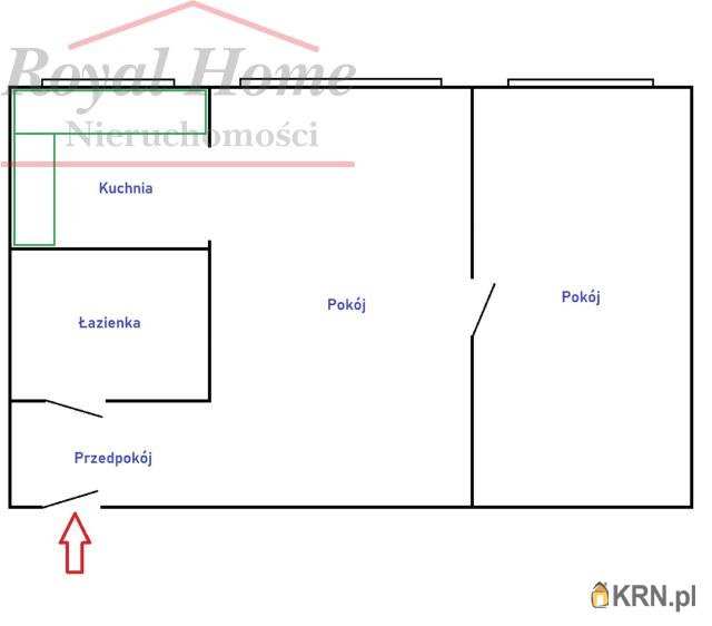 2 pokojowe, Mieszkanie  na sprzedaż, Wrocław, Krzyki, ul. Drukarska