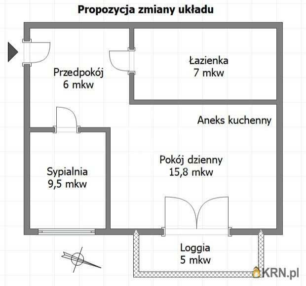 Mieszkanie  na sprzedaż, Warszawa, Wola/Nowolipki, ul. J. Bellottiego, 1 pokojowe